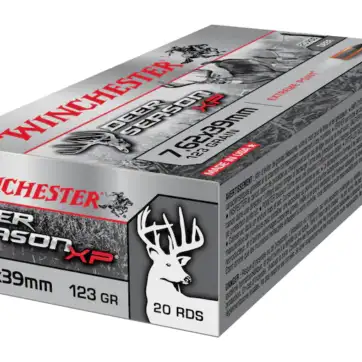 Winchester Deer Season XP Ammunition 7.62x39mm 123 Grain Extreme Point Polymer Tip 500 Round