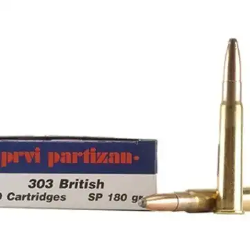 Prvi Partizan Ammunition 303 British 180 Grain Soft Point 500 Round