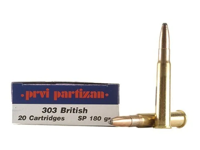Prvi Partizan Ammunition 303 British 180 Grain Soft Point 500 Round