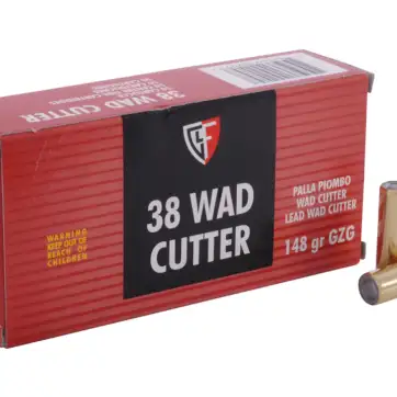 Fiocchi Shooting Dynamics Ammunition 38 Special 148 Grain Hollow Base Lead Wadcutter Box of 1000 Rounds