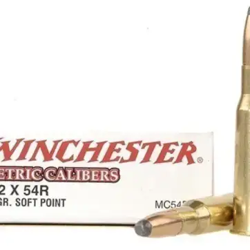 Winchester USA Ammunition 7.62x54mm Rimmed Russian 180 Grain Soft Point 500 Round