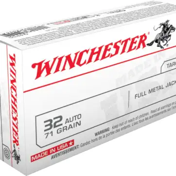 Winchester USA Ammunition 32 ACP 71 Grain Full Metal Jacket 500 Round