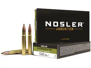 Nosler E-Tip Ammunition 9.3x62mm Mauser 250 Grain E-Tip Lead-Free 500 Round