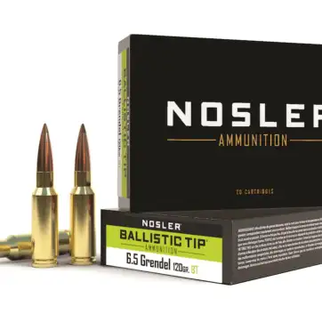 Nosler BT Ammunition 6.5 Grendel 120 Grain Ballistic 500 Rounds