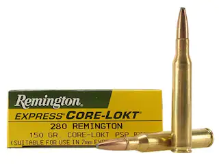 Remington Core-Lokt Ammunition 280 Remington 150 Grain Core-Lokt Pointed Soft Point 500 Round