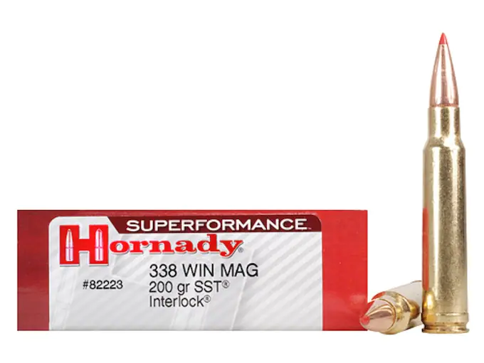 Hornady Superformance SST Ammunition 338 Winchester Magnum 200 Grain SST 500 Round