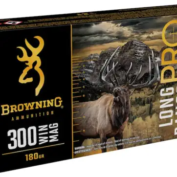 Browning Long Range Pro Hunter Ammunition 300 Winchester Short Magnum (WSM) 180 Grain Sierra GameChanger Tipped GameKing 500 Round