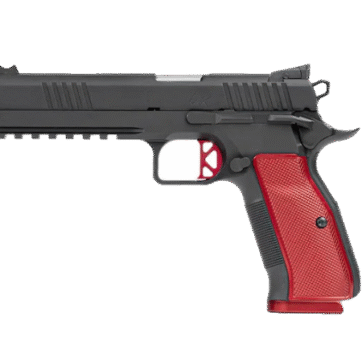 CZ-USA Dan Wesson DWX Pistol 19-Round Black with Red Grips and Trigger
