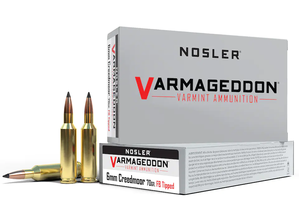 Nosler Varmageddon Ammunition 6.5 Grendel 90 Grain Polymer Tip Flat Base 500 Rounds