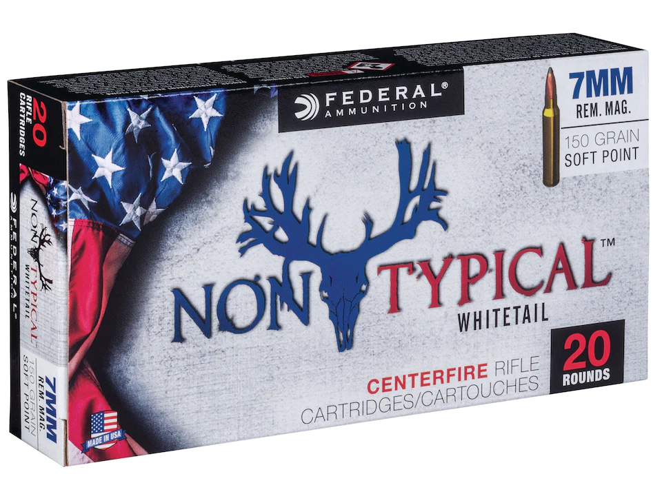 Federal Non-Typical Ammunition 7mm Remington Magnum 150 Grain Soft Point 500 Rounds