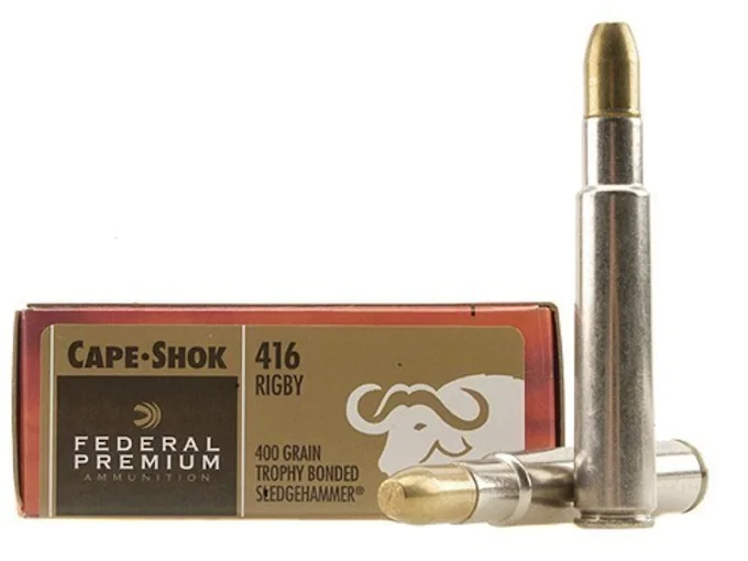 Federal Premium Safari Ammunition 416 Rigby 400 Grain Trophy Bonded Sledgehammer 500 Round