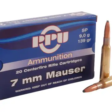 Prvi Partizan Ammunition 7x57mm Mauser (7mm Mauser) 139 Grain Soft Point 500 Round