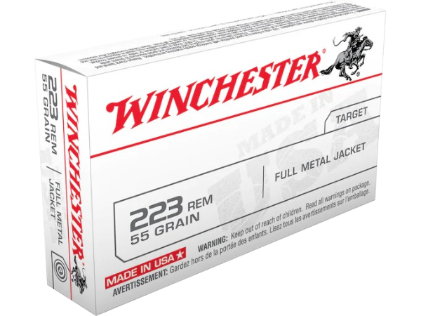 Winchester USA Ammunition 223 Remington 55 Grain Full Metal Jacket