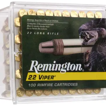 Remington Viper Hyper Velocity Ammunition 22 Long Rifle 36 Grain Plated Truncated Cone 5000 Round
