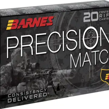 Barnes Precision Match Ammunition 5.56x45mm NATO 69 Grain Open Tip Match 1000 Rounds