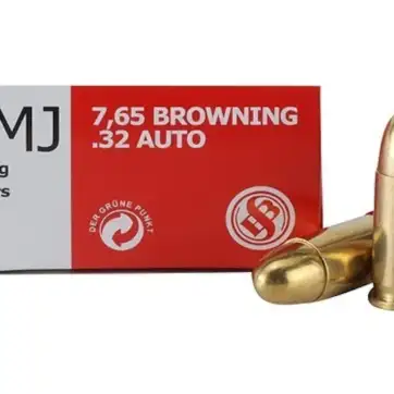 Sellier & Bellot Ammunition 32 ACP 73 Grain Full Metal Jacket 2000 Round
