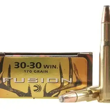 Federal Fusion Ammunition 30-30 Winchester 170 Grain Bonded Flat Nose Box of 500 Rounds