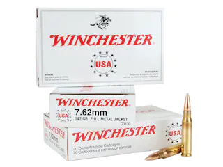 Winchester USA Ammunition 7.62x51mm NATO 147 Grain Full Metal Jacket 500 Round