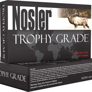 Nosler Trophy Grade Ammunition 260 Remington 129 Grain AccuBond Long Range 500 Round