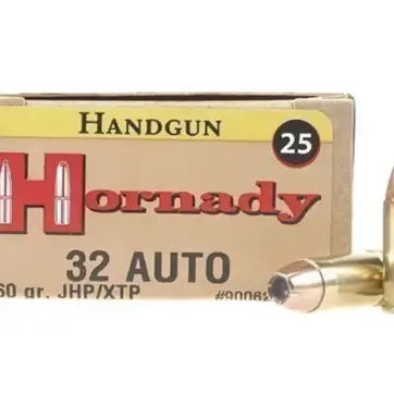 Hornady Custom Ammunition 32 ACP 60 Grain XTP Jacketed Hollow Point 500 Round