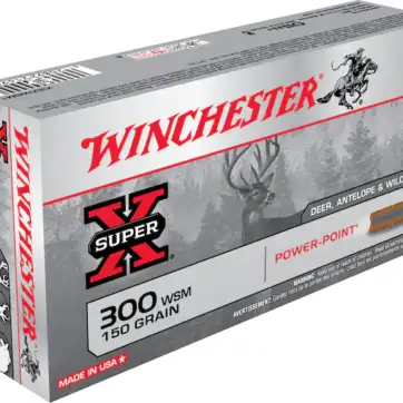 Winchester Super-X Ammunition 300 Winchester Short Magnum (WSM) 150 Grain Power-Point 500 Round