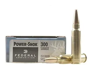 Federal Power-Shok Ammunition 300 Savage 150 Grain Soft Point 500 Round