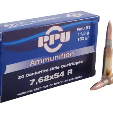 Prvi Partizan Ammunition 7.62x54mm Rimmed Russian 182 Grain Full Metal Jacket  500 Round