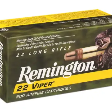 Remington Viper Hyper Velocity Ammunition 22 Long Rifle 36 Grain Plated Truncated Cone 5000 Round