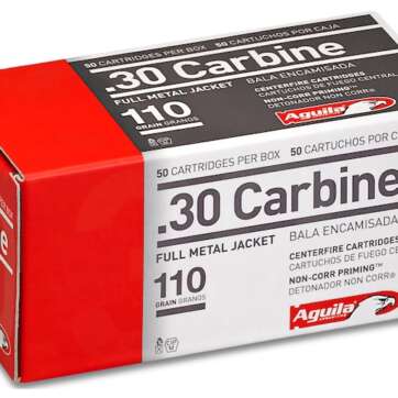 Aguila Ammunition 30 Carbine 110 Grain Full Metal Jacket 1000 Round