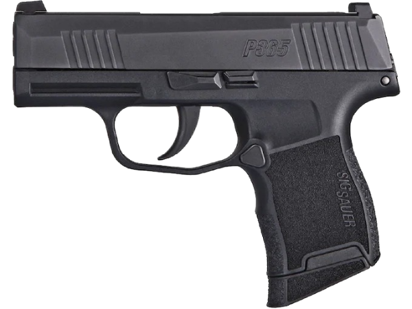Sig Sauer P365 Pistol 9mm Luger 3.1″ Barrel X-RAY 3 Night Sights 10-Round Nitron Polymer Black