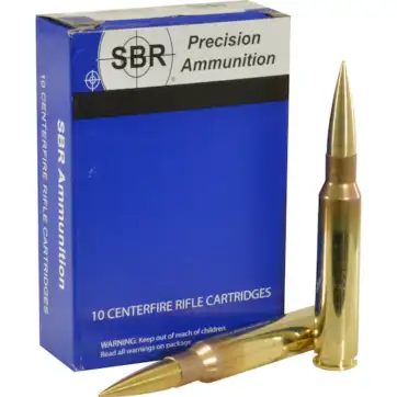 SBR Ammunition 408 (10.36x77mm) 400 Grain Solid Match 500 Round