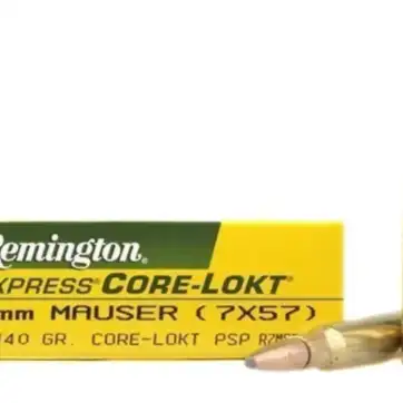 Remington Core-Lokt Ammunition 7x57mm Mauser (7mm Mauser) 140 Grain Core-Lokt Pointed Soft Point 500 Round