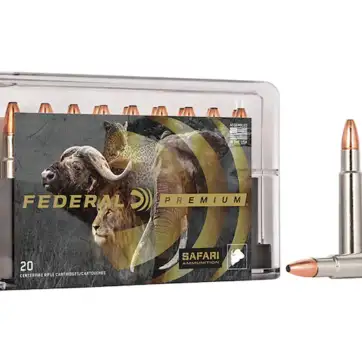 Federal Premium Safari Ammunition 416 Rigby 400 Grain Swift A-Frame Soft Point 500 Round