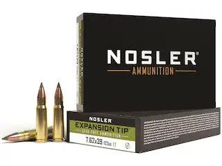 Nosler E-Tip Ammunition 7.62x39mm 123 Grain E-Tip Lead-Free 500 Round