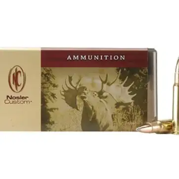 Nosler Custom Ammunition 350 Remington Magnum 225 Grain Partition Spitzer 500 Round