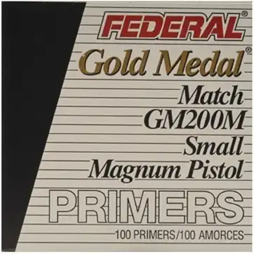 Federal Premium Gold Medal Small Pistol Magnum Match Primers #200M Box of 1000 (10 Trays of 100)