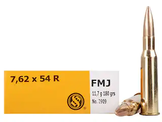 Sellier & Bellot Ammunition 7.62x54mm Rimmed Russian 180 Grain Full Metal Jacket  500 Round