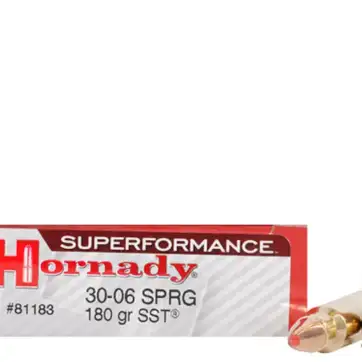 Hornady Superformance SST Ammunition 30-06 Springfield 180 Grain SST 500 Round