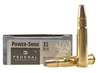 Federal Power-Shok Ammunition 35 Remington 200 Grain Round Nose Soft Point 500 Round