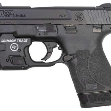 Smith & Wesson M&P9 Shield M2.0 9mm with Crimson Trace Light and Lockdown Handgun Vault