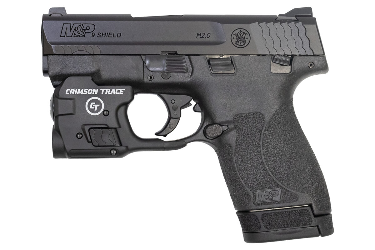 Smith & Wesson M&P9 Shield M2.0 9mm with Crimson Trace Light and Lockdown Handgun Vault
