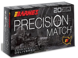 Barnes Precision Match Ammunition 6mm Creedmoor 112 Grain Open Tip Match 500 Round