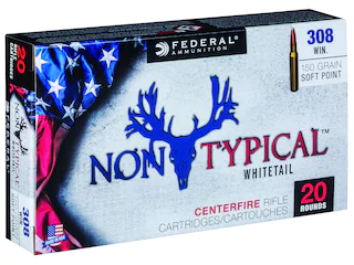 Federal Non-Typical Ammunition 308 Winchester 150 Grain Soft Point 500 Round
