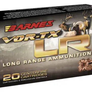 Barnes VOR-TX Long Range Ammunition 7mm Remington Ultra Magnum 145 Grain LRX Polymer Tipped Boat Tail Lead-Free 500 Round