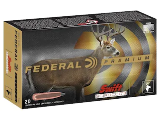 Federal Premium Ammunition 270 Winchester Short Magnum (WSM) 130 Grain Swift Scirocco II 500 Round