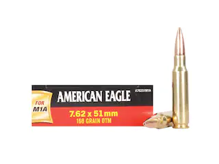 Federal American Eagle Ammunition 7.62x51mm NATO 168 Grain Open Tip Match 500 Round