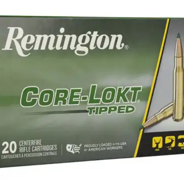 Remington Core-Lokt Tipped Ammunition 7mm Remington Magnum 150 Grain Polymer Tip 500 Rounds