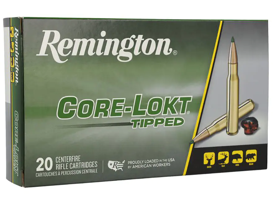 Remington Core-Lokt Tipped Ammunition 7mm Remington Magnum 150 Grain Polymer Tip 500 Rounds