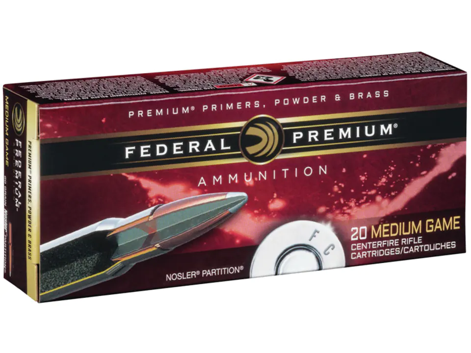 Federal Premium Ammunition 7mm Remington Magnum 140 Grain Nosler Partition Spitzer 500 Rounds