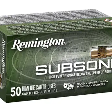 Remington Subsonic Ammunition 22 Long Rifle 40 Grain Plated Lead Hollow Point 5000 Round